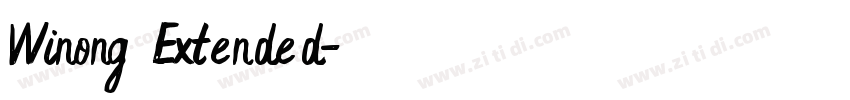 Winong Extended字体转换